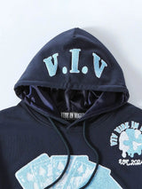 Vibe In Vogue - Winning Moves Stacked Jogging Sets - Navy / Baby Blue - BLVD
