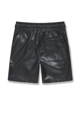 Jordan Craig - Kids Thriller Full Zip S/S Shirt & Shorts Set - Black Jordan Craig
