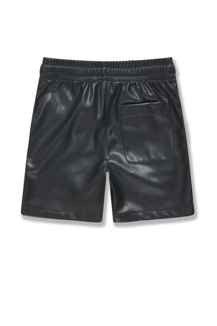 Jordan Craig - Kids Thriller Full Zip S/S Shirt & Shorts Set - Black Jordan Craig