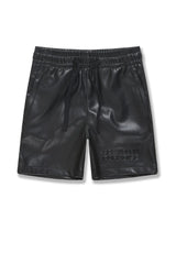 Jordan Craig - Kids Thriller Full Zip S/S Shirt & Shorts Set - Black Jordan Craig