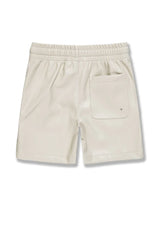 Jordan Craig - Kids Thriller Full Zip S/S Shirt & Shorts Set - Khaki Jordan Craig