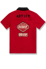 Jordan Craig - Kids The Re-Up Mechanic Shirt & Shorts Set - Red