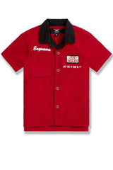 Jordan Craig - Kids The Re-Up Mechanic Shirt & Shorts Set - Red