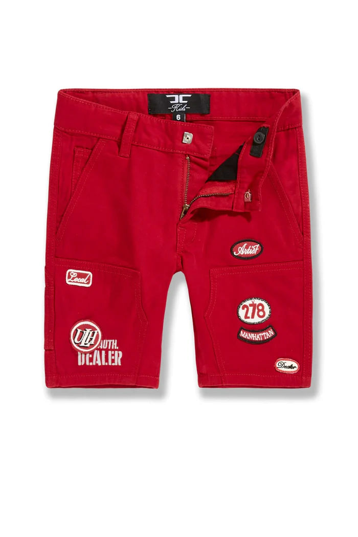 Jordan Craig - Kids The Re-Up Mechanic Shirt & Shorts Set - Red