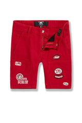 Jordan Craig - Kids The Re-Up Mechanic Shirt & Shorts Set - Red
