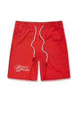 Jordan Craig Men - Oakland Mechanic Men S/S Shirt & Shorts Set - Red Jordan Craig