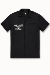 Jordan Craig - Men's Paradise Club S/S Shirt & Shorts Set - Black
