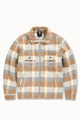 Jordan Craig - SYIP Hooded Flannel Shacket - Khaki Jordan Craig
