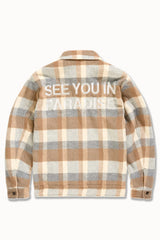 Jordan Craig - SYIP Hooded Flannel Shacket - Khaki Jordan Craig