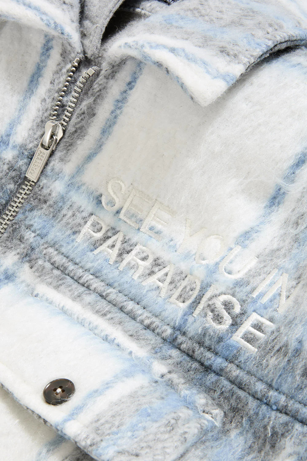 Jordan Craig - SYIP Hooded Flannel Shacket - Light Blue