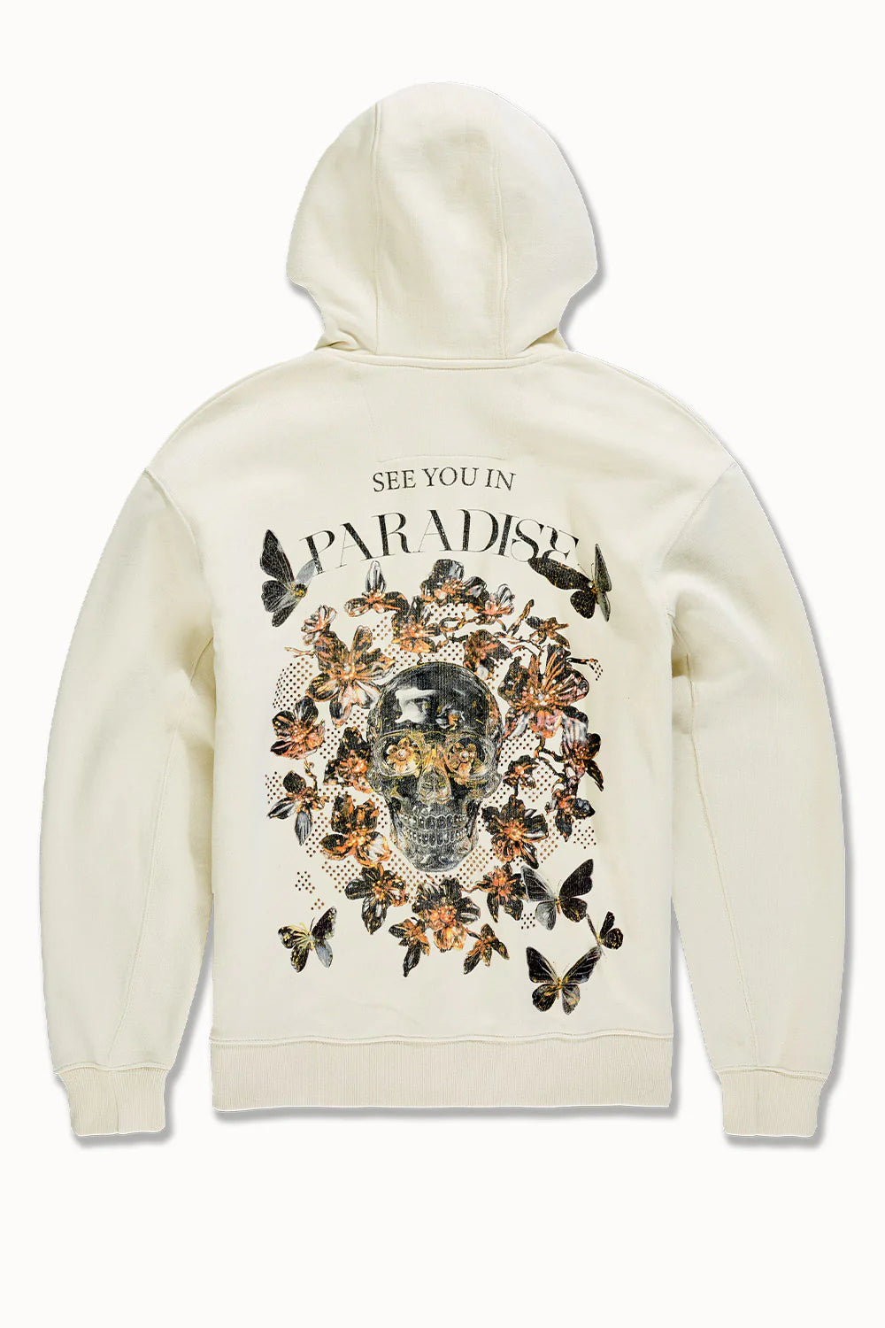 Jordan Craig - Butterfly Effect Zip Up Hoodie - Cream Jordan Craig