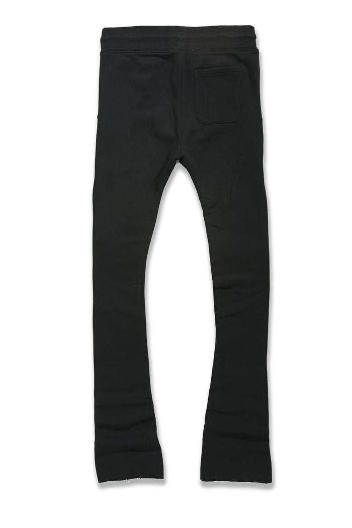 Jordan Craig Uptown Stacked Sweatpants - Black Jordan Craig