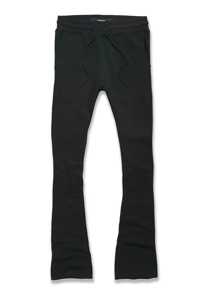 Jordan Craig Uptown Stacked Sweatpants - Black Jordan Craig