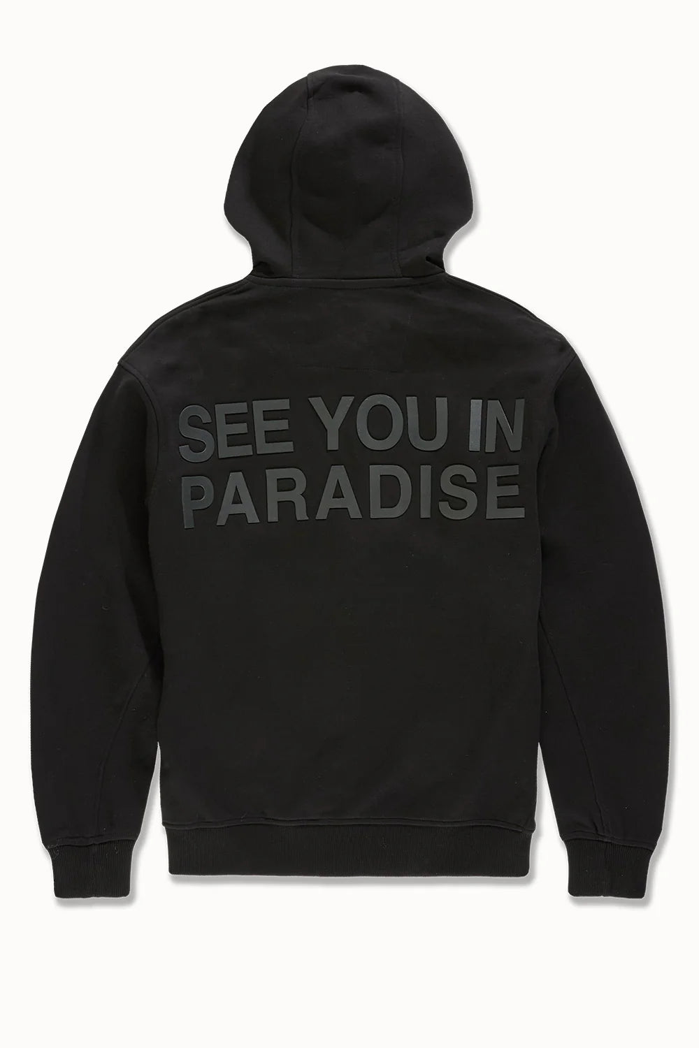 Jordan Craig - Men's SYIP Tonal Zip Up Hoodie & Stacked Sweatpants - Black Jordan Craig