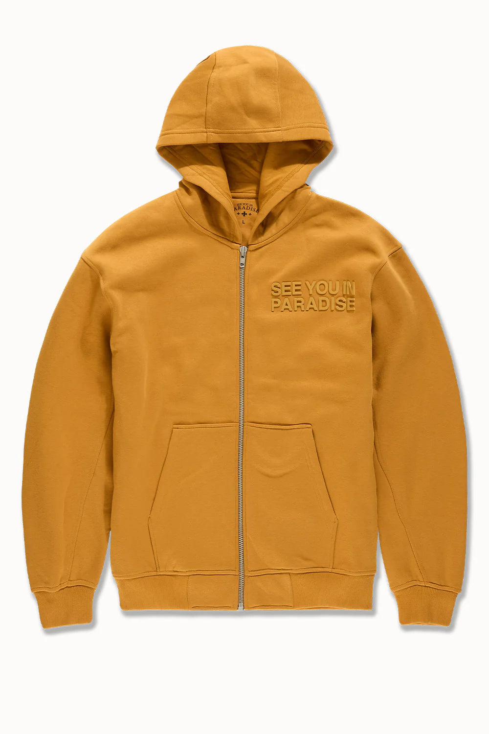 Jordan Craig - Men's SYIP Tonal Zip Up Hoodie & Stacked Sweatpants - Cognac Jordan Craig