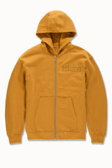 Jordan Craig - Men's SYIP Tonal Zip Up Hoodie & Stacked Sweatpants - Cognac Jordan Craig