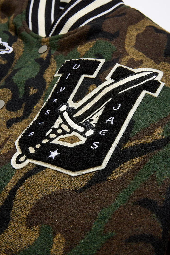 Jordan Craig Kids Life of Vice Varsity Jacket - Vintage Camo Jordan Craig