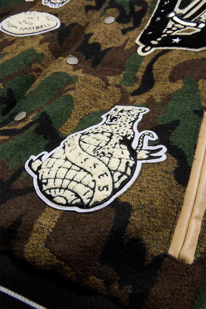 Jordan Craig Life of Vice Men Varsity Jacket - Vintage Camo Jordan Craig