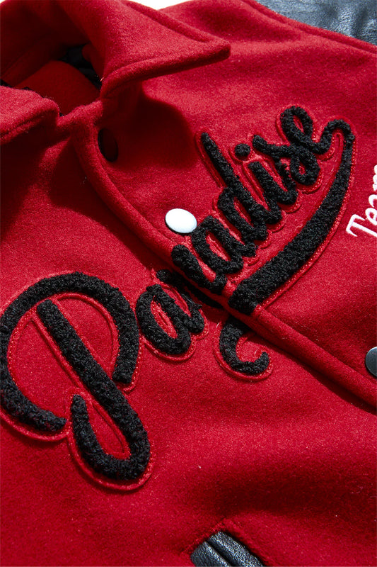 Jordan Craig Kids Paradise Team Varsity Jacket - Red