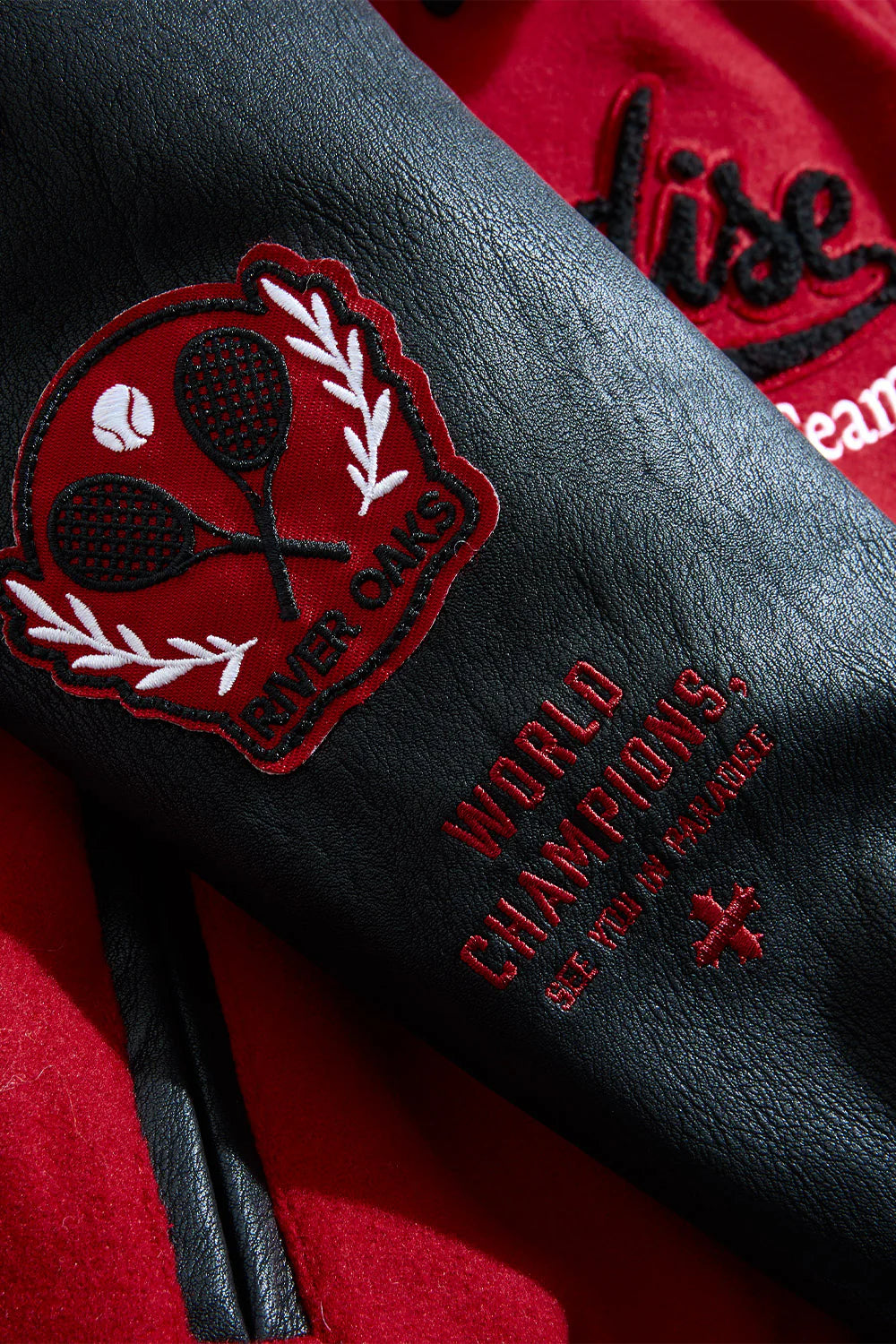 Jordan Craig Kids Paradise Team Varsity Jacket - Red Jordan Craig