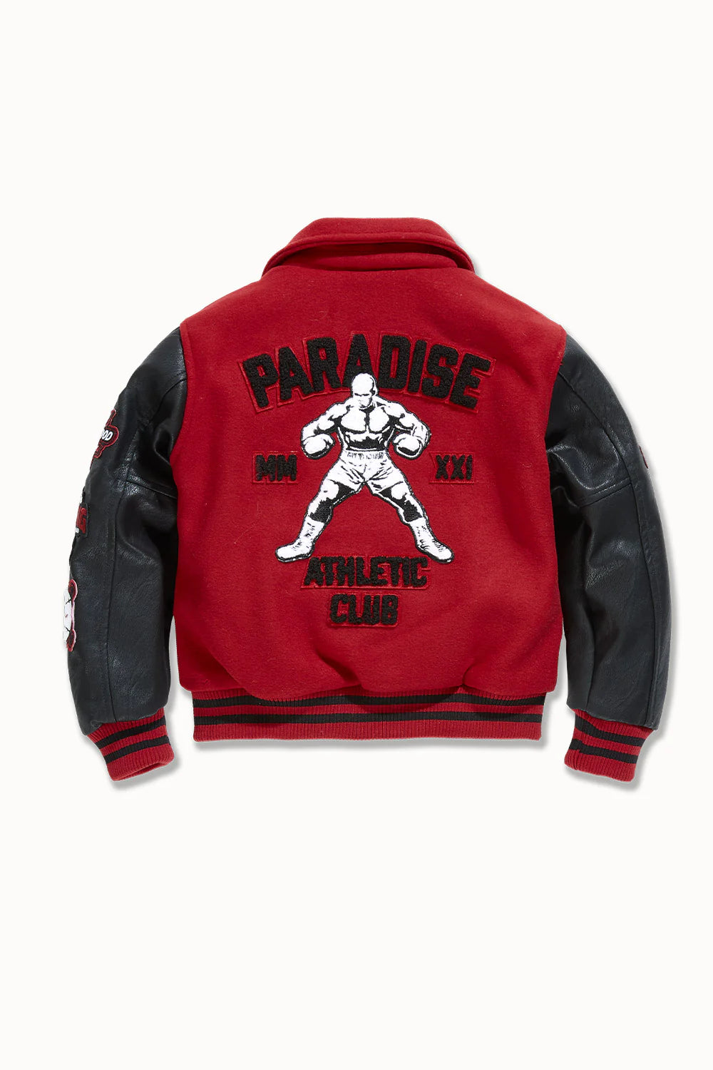 Jordan Craig Kids Paradise Team Varsity Jacket - Red Jordan Craig