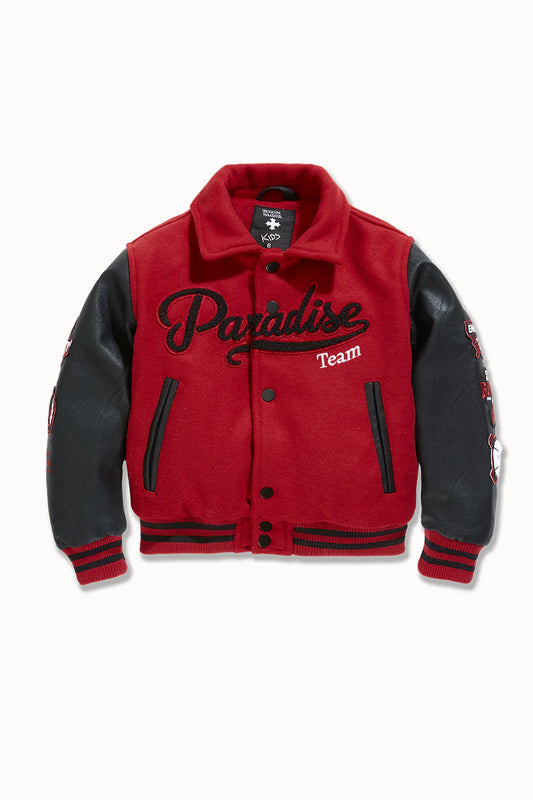 Jordan Craig Kids Paradise Team Varsity Jacket - Red