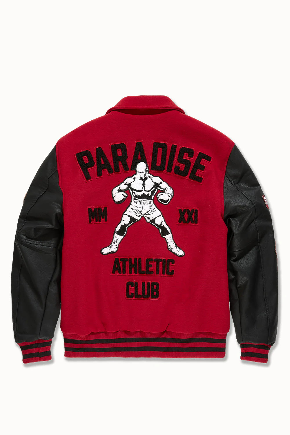 Jordan Craig  Paradise Team Men Varsity Jacket - Red Jordan Craig
