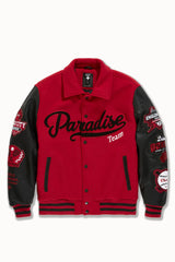 Jordan Craig  Paradise Team Men Varsity Jacket - Red Jordan Craig
