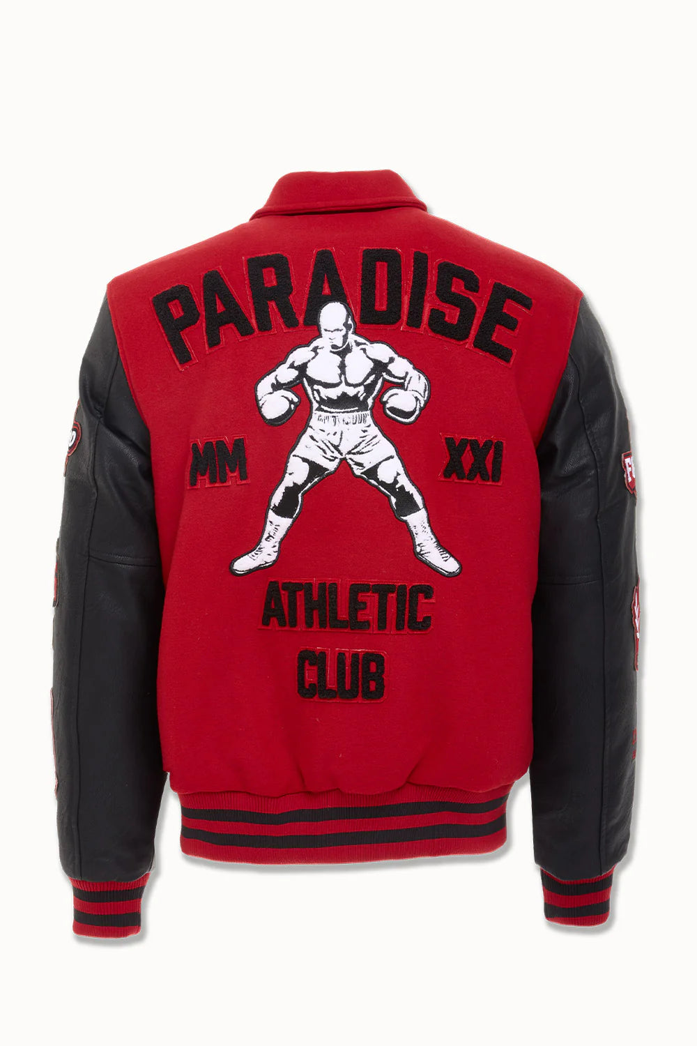 Jordan Craig  Paradise Team Men Varsity Jacket - Red Jordan Craig