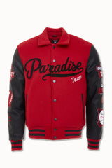 Jordan Craig  Paradise Team Men Varsity Jacket - Red Jordan Craig