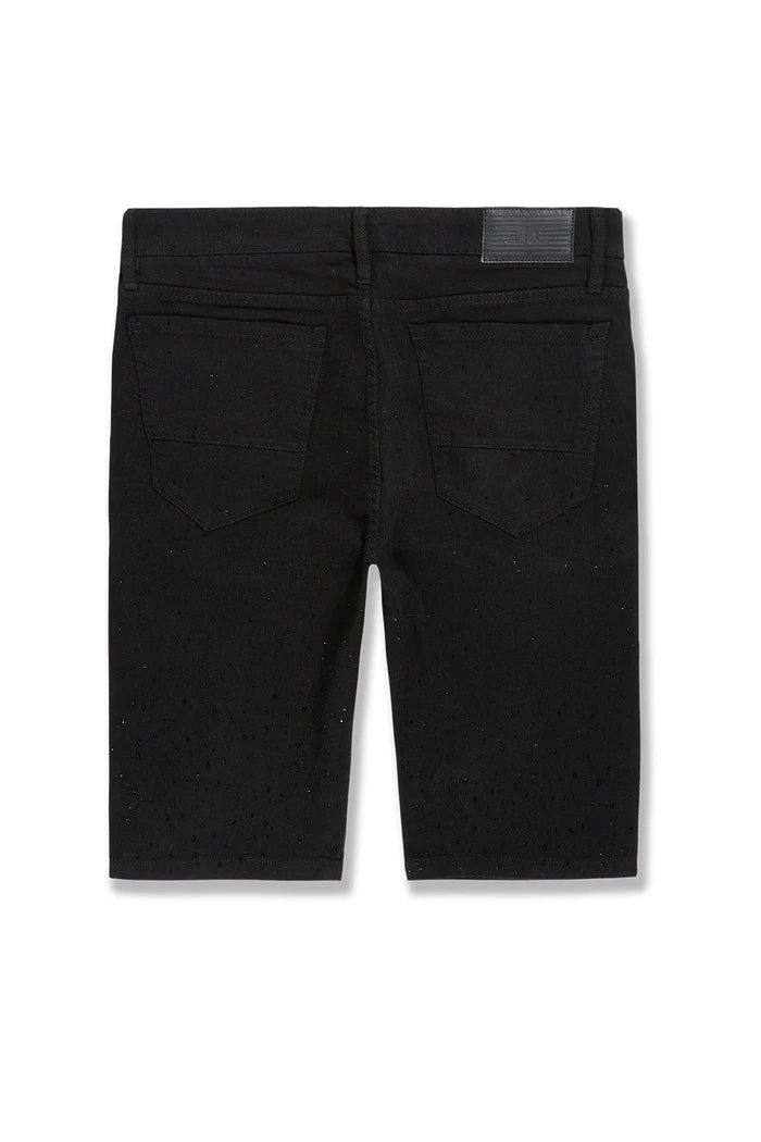Jordan Craig - OG - Radiant Denim Shorts W Rhinestone - Black