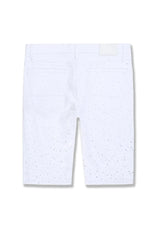 Jordan Craig - OG - Radiant Denim Shorts W Rhinestone - White