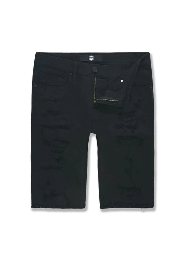 Jordan Craig - Rip And Repair Twill Shorts - Black
