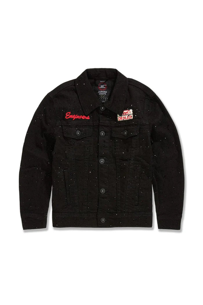 Jordan Craig - Kids Local Dealer Trucker Jacket & Stacked Denim Set - Jet Black