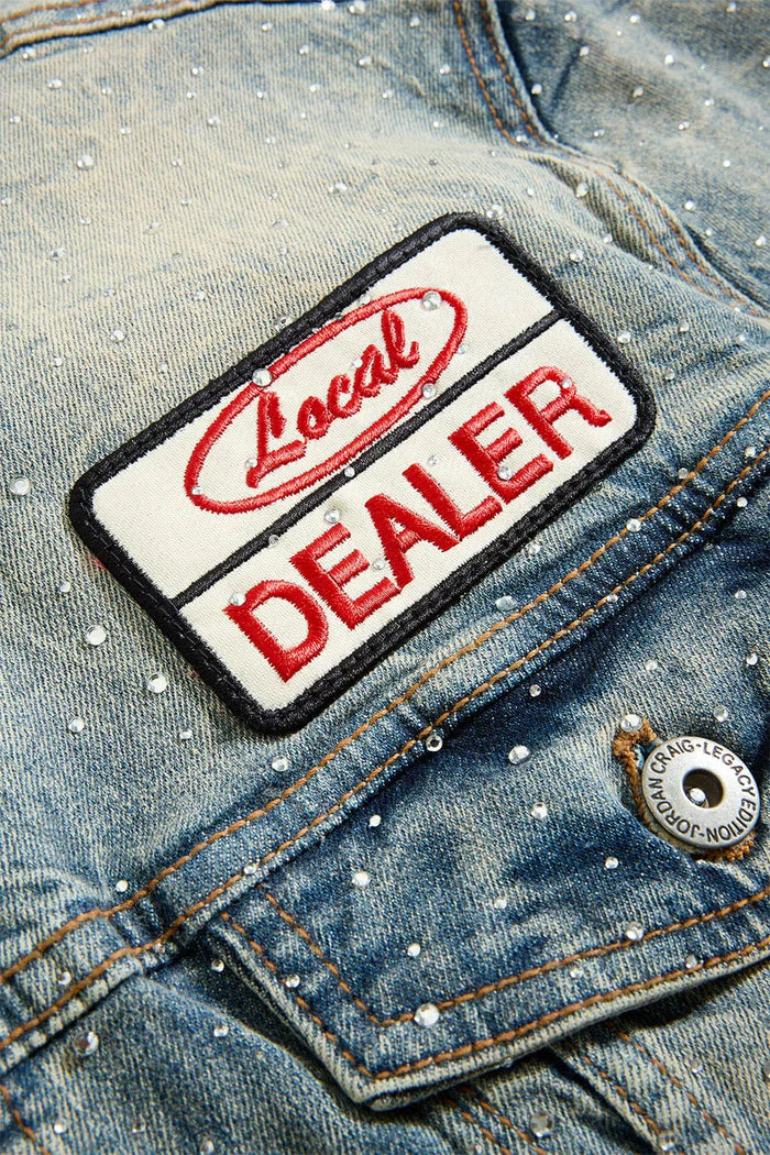 Jordan Craig - Local Dealer Trucker Jacket W Rhinestones - Desert Jordan Craig