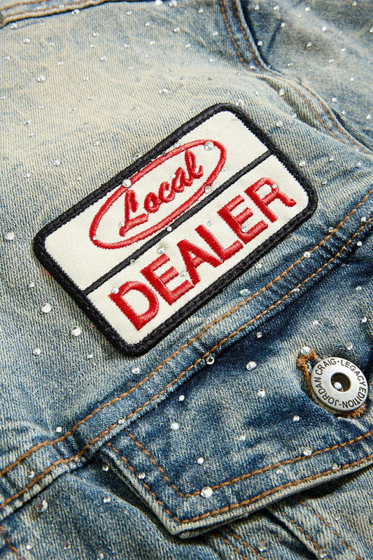 Jordan Craig - Local Dealer Trucker Jacket W Rhinestones - Desert