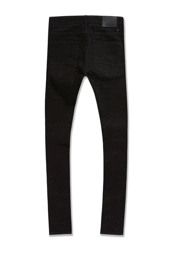 Jordan Craig Martin - Super Skinny Fit -  Rhinestones Magic City Denim - Jet Black