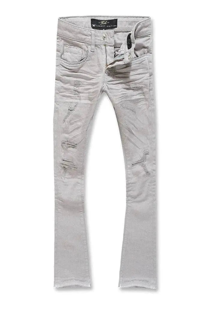 Jordan Craig Kids Martin Stacked Tribeca Twill Pants (Light Grey) JTF956RK - BLVD
