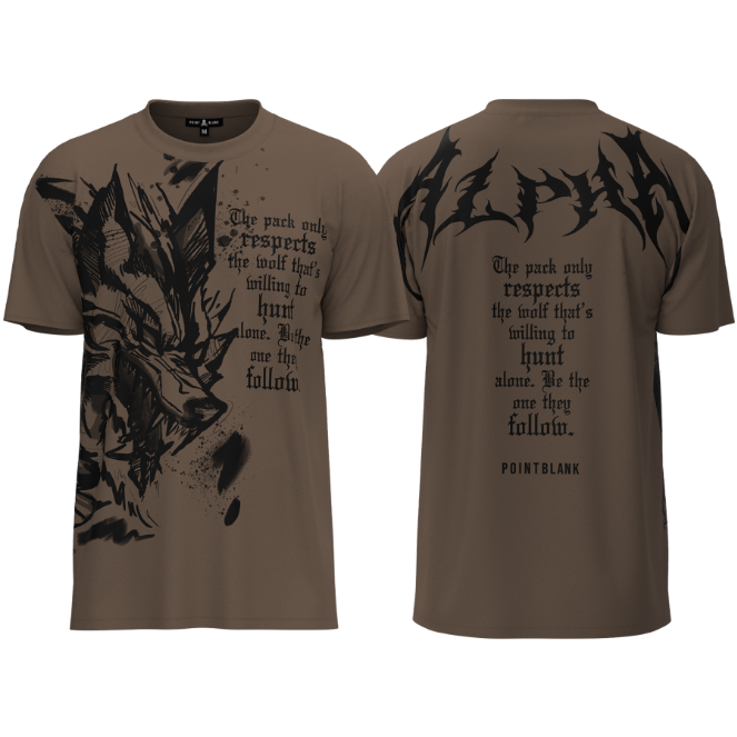 Point Blank Wolf T-shirt - Sand Dune POINT BLANK