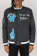 RM World Champs Corduroy Jacket - Dark Grey - BLVD