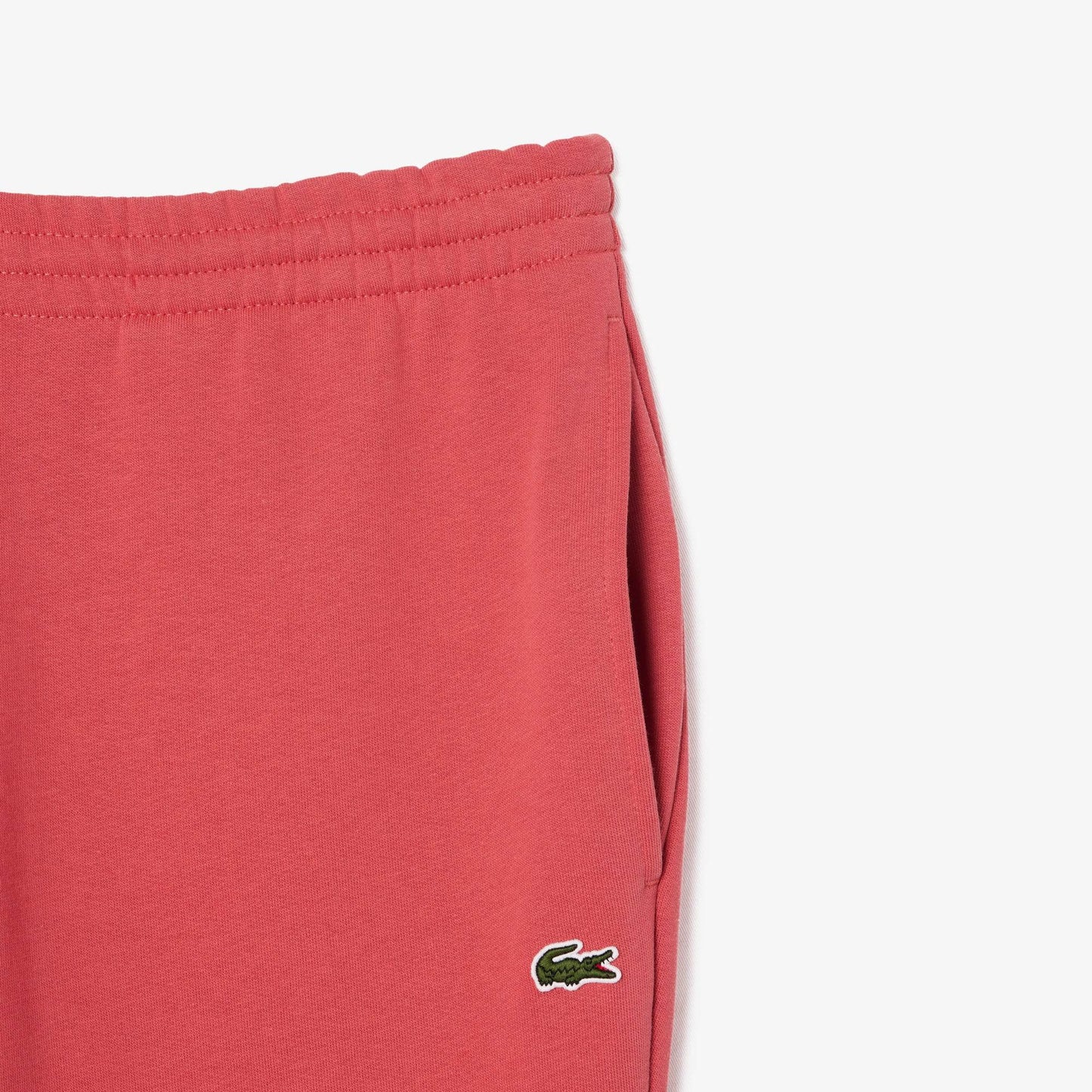 Lacoste Men's Fleece Zip-Up Hoodie & Tapered Fit Sweatpants Set - Sierra Red ZV9 - BLVD