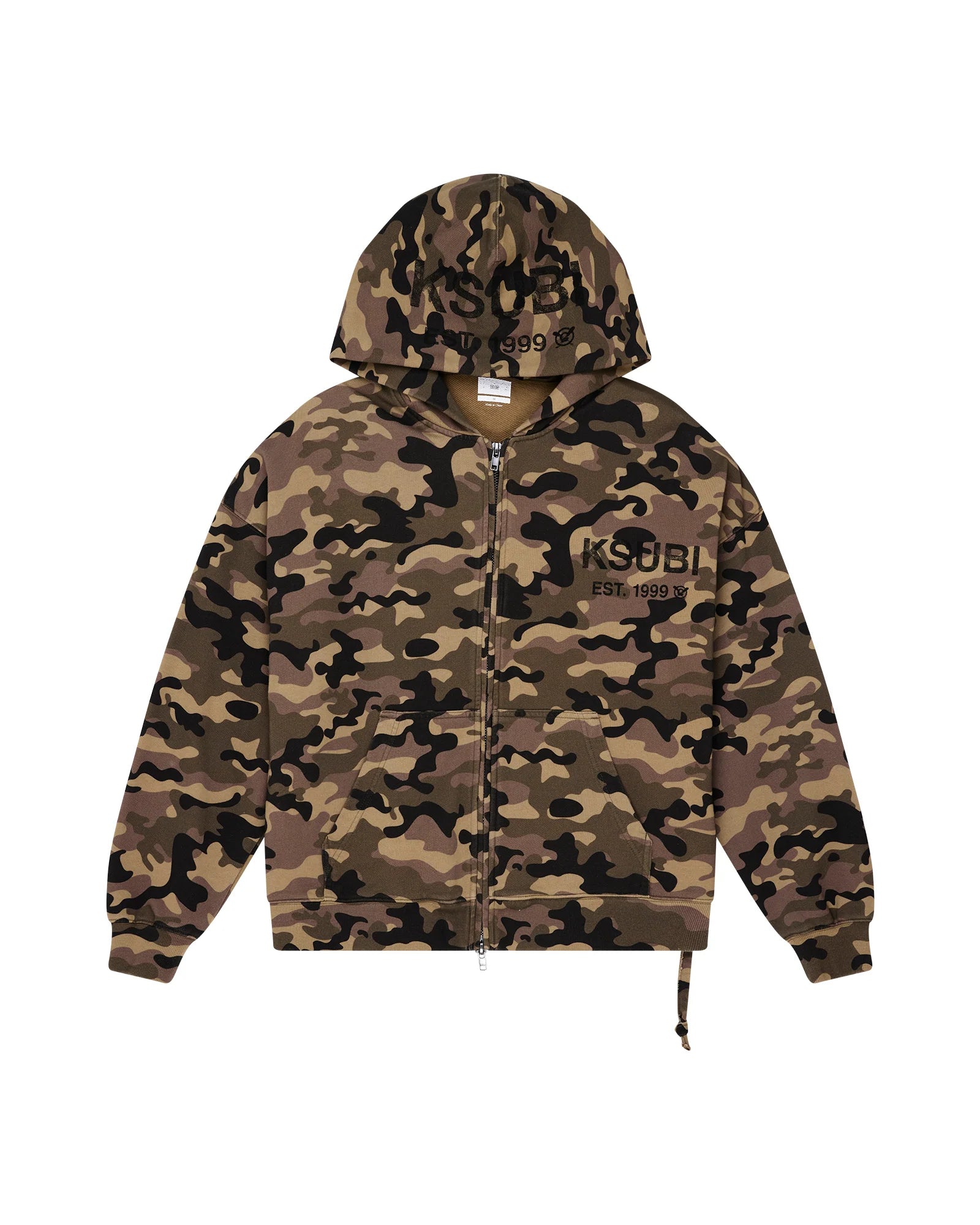 Ksubi -  Zip Thru Halen Hoodie - Camo KSUBI