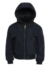 Jordan Craig - Kids Squadron Hooded Bomber Jacket - Black - BLVD