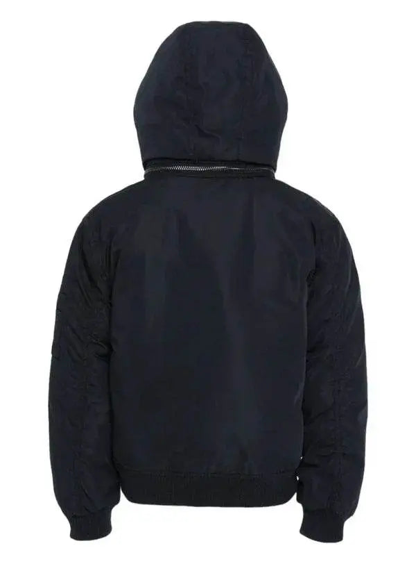 Jordan Craig - Kids Squadron Hooded Bomber Jacket - Black - BLVD
