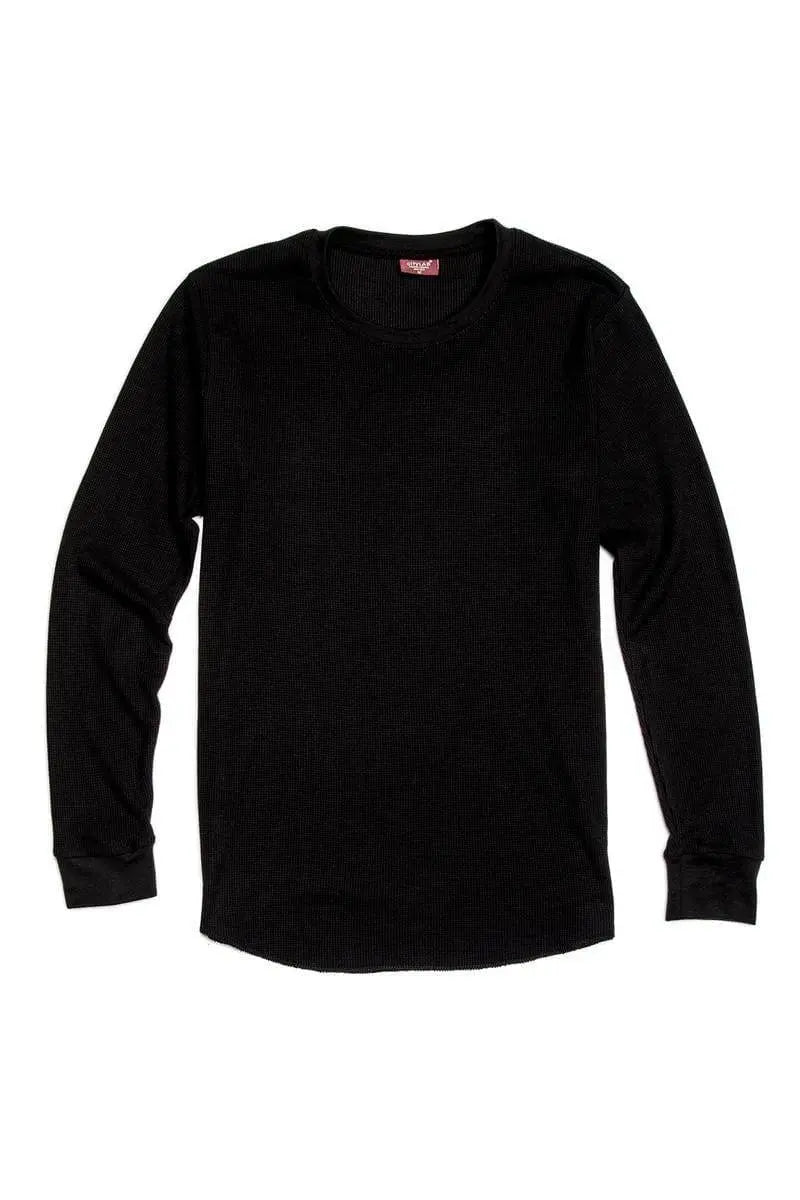 City Lab Fitted Thermal Shirt Black - BLVD