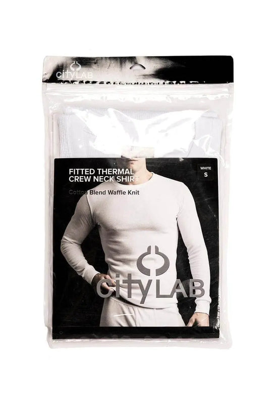 City Lab Fitted Thermal Shirt White - BLVD