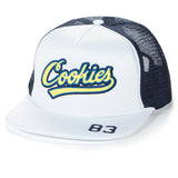 Cookies Puttin In Work Mesh Trucker Hat White Yellow - BLVD