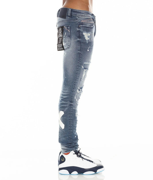 Cult Of Individuality Men's Super Skinny Jeans In Tape - BLVD