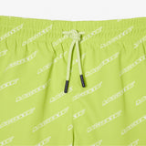 Lacoste  Kids' Printed Recycled Polyester Swim Trunks - Neon Green 9ZV