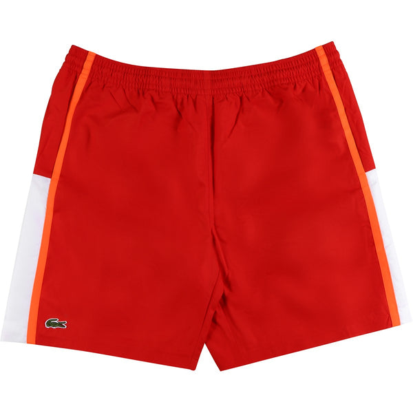 Lacoste Men's SPORT Colorblock Panels Lightweight Shorts - Inf Red